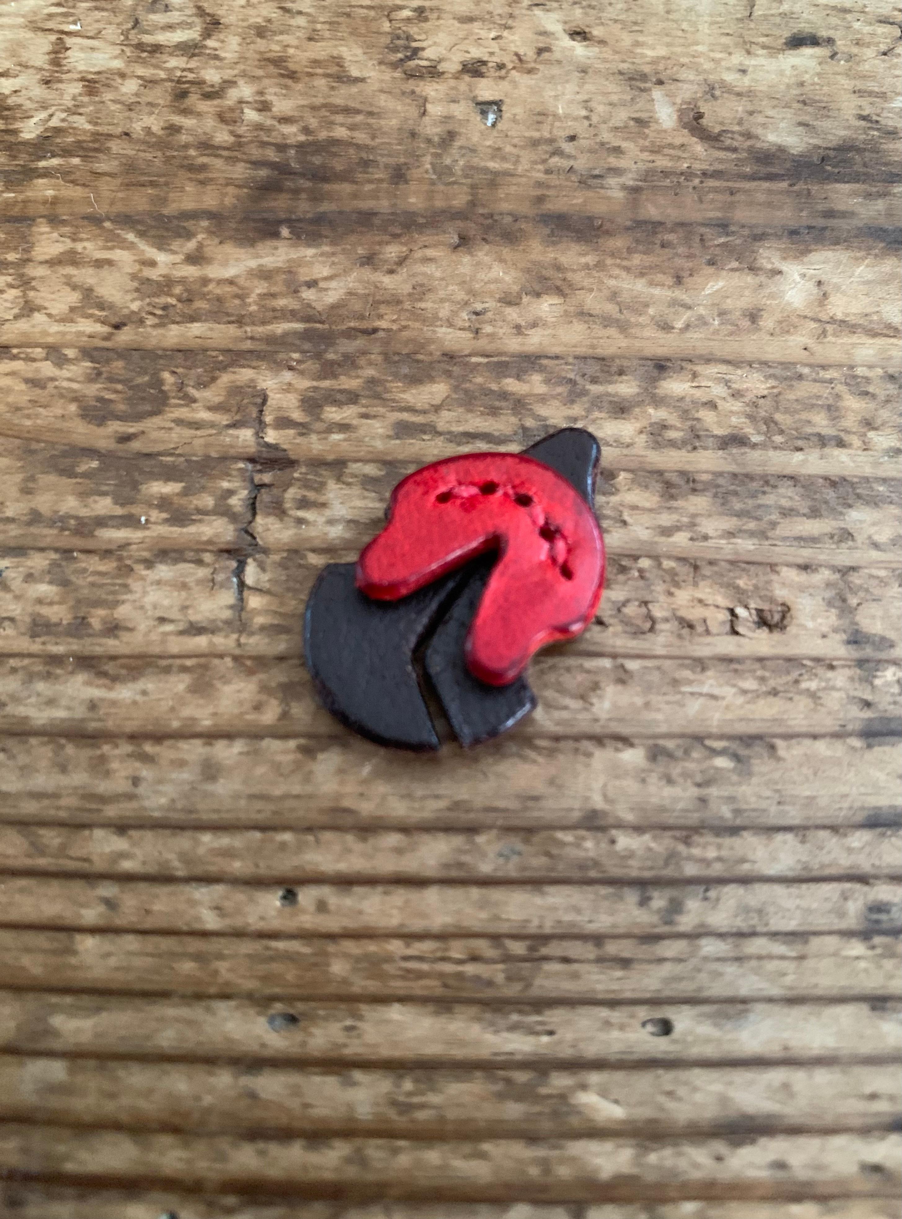 手縫いで創ったヴァイオリン用 レザーミュート 一枚仕立てタイプ『AM - SIENA - Topolino 584』1枚目の画像